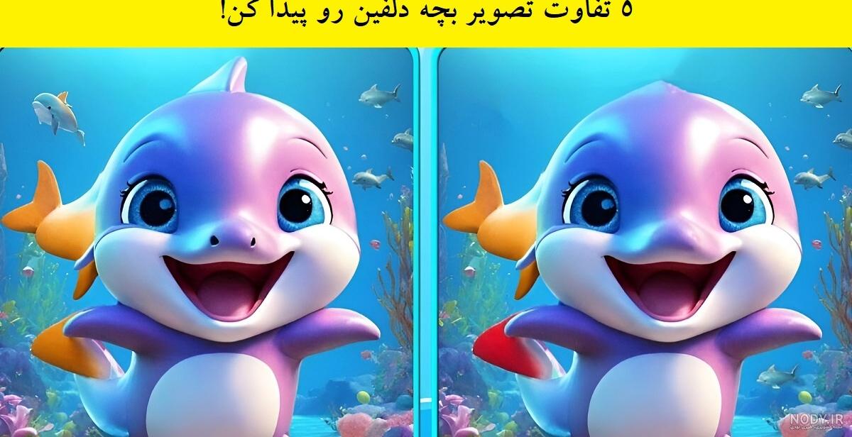 عکس بچه دلفین