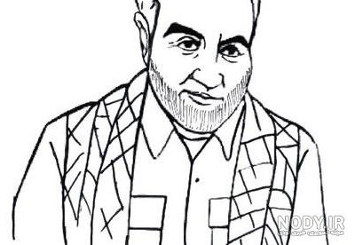 عکس حاج قاسم سلیمانی نقاشی چهره عکس حاج قاسم سلیمانی نقاشی چهره