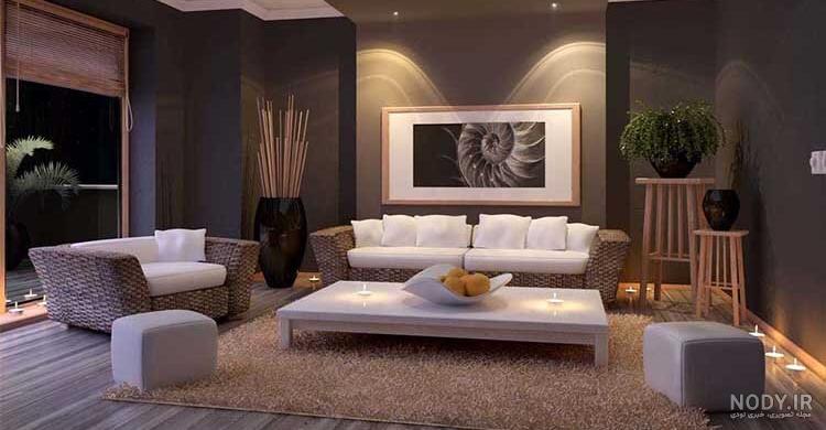 عکس دکوراسیون پذیرایی شیک - عکس نودی