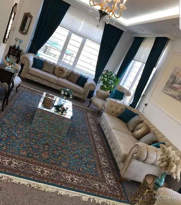 عکس زیباترین طرح دکوراسیون داخلی سالن پذیرایی و نشیمن مدرن