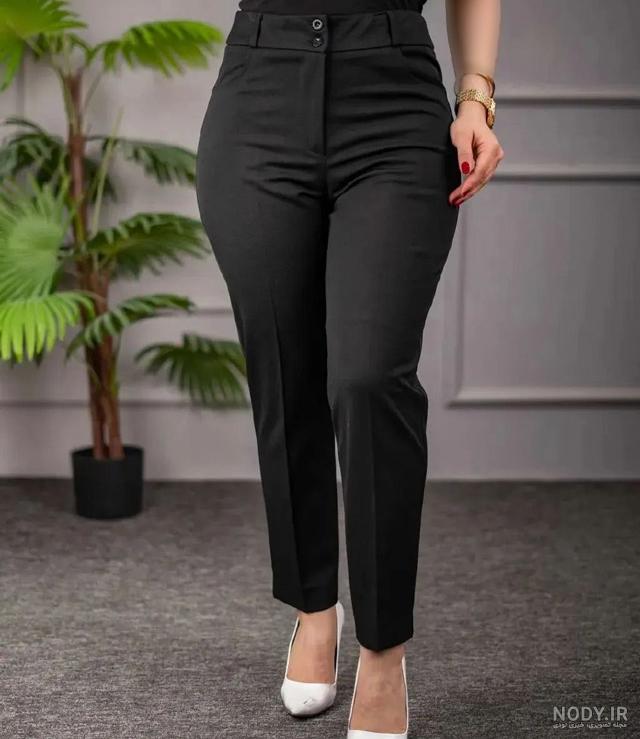 عکس شلوار راسته پارچه ای دخترانه