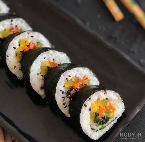 عکس غذای ژاپنی سوشی عکس غذای ژاپنی سوشی