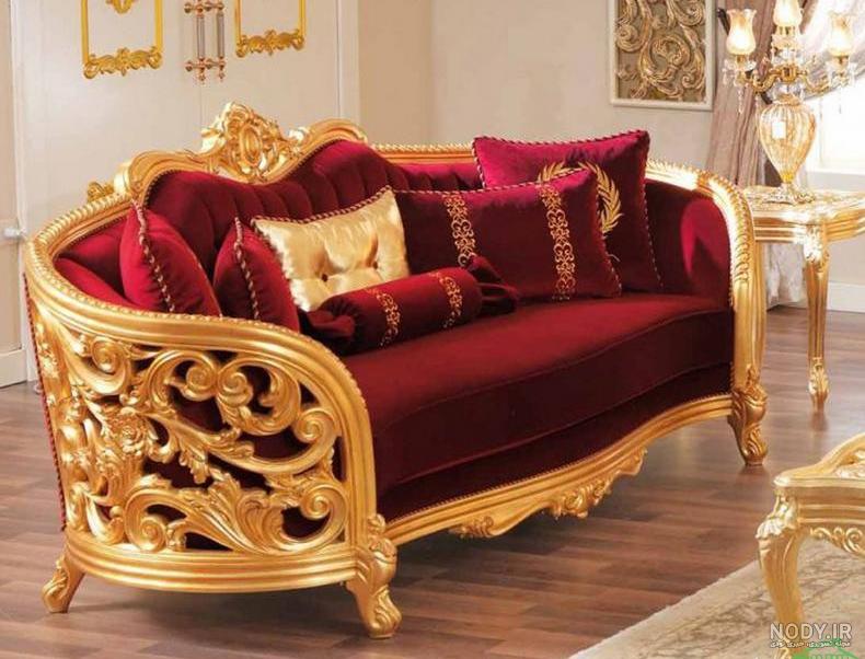 عکس مبل قرمز و مشکی