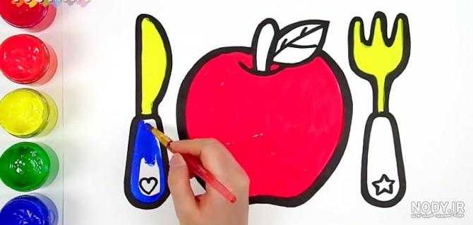 عکس نقاشی چاقو لاتی