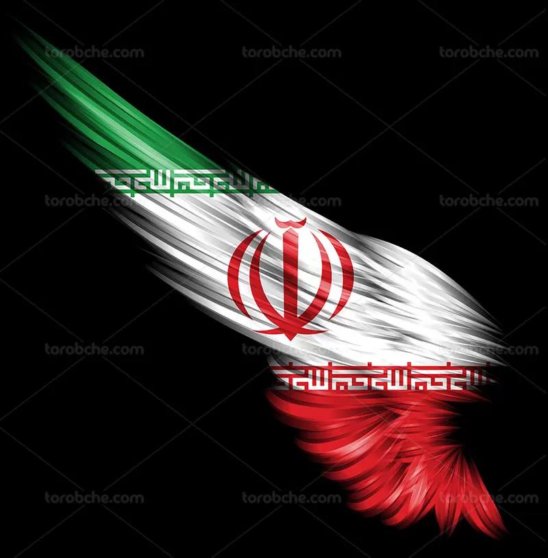 عکس پروانه پرچم ایران - عکس نودی