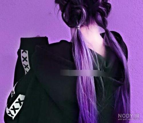 عکس پروفایل دخترانه بنفش و خاص - ژاویز