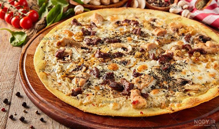 عکس پیتزا با مخلفات روی آن از نمای نزدیک – عکس با کیفیت و تصاویر استوک ...