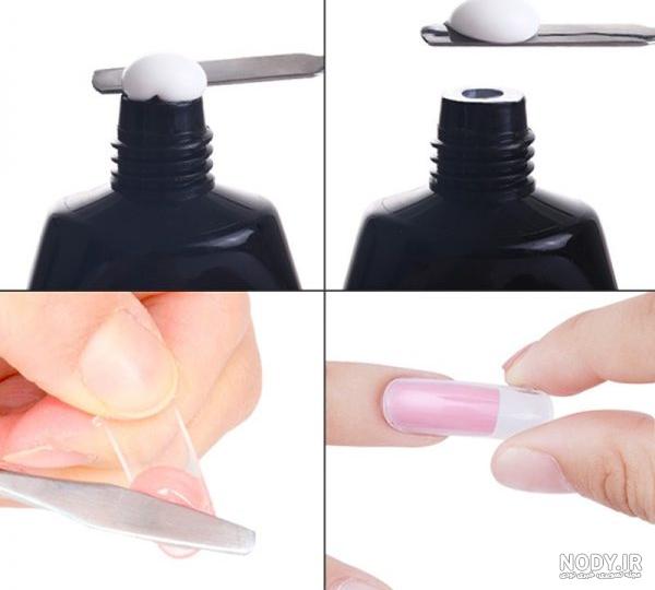 عکس کاشت ناخن با لاک ژل عکس کاشت ناخن با لاک ژل