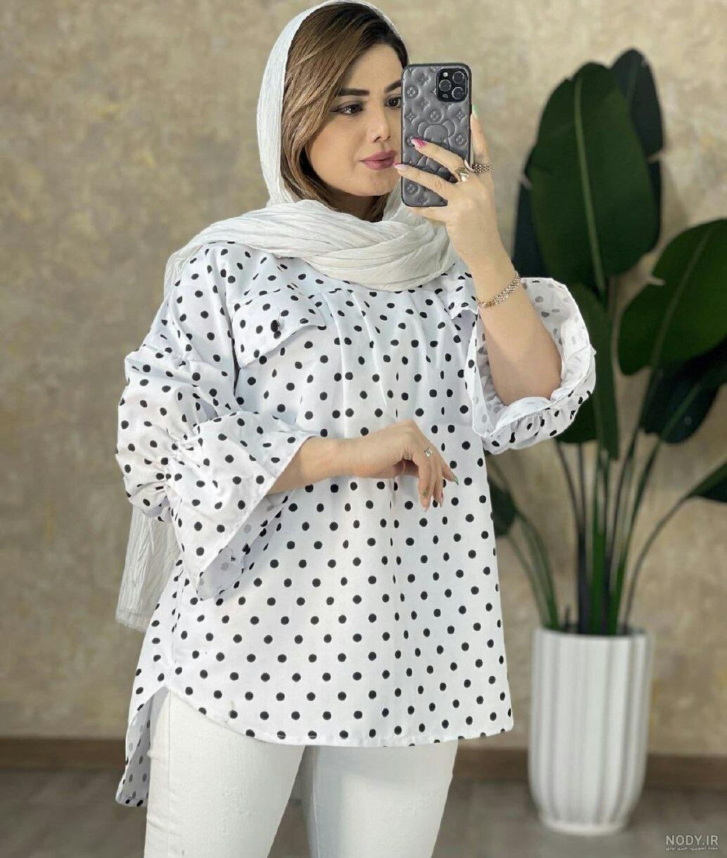 مدل تونیک دخترانه توپ توپی مدل تونیک دخترانه توپ توپی