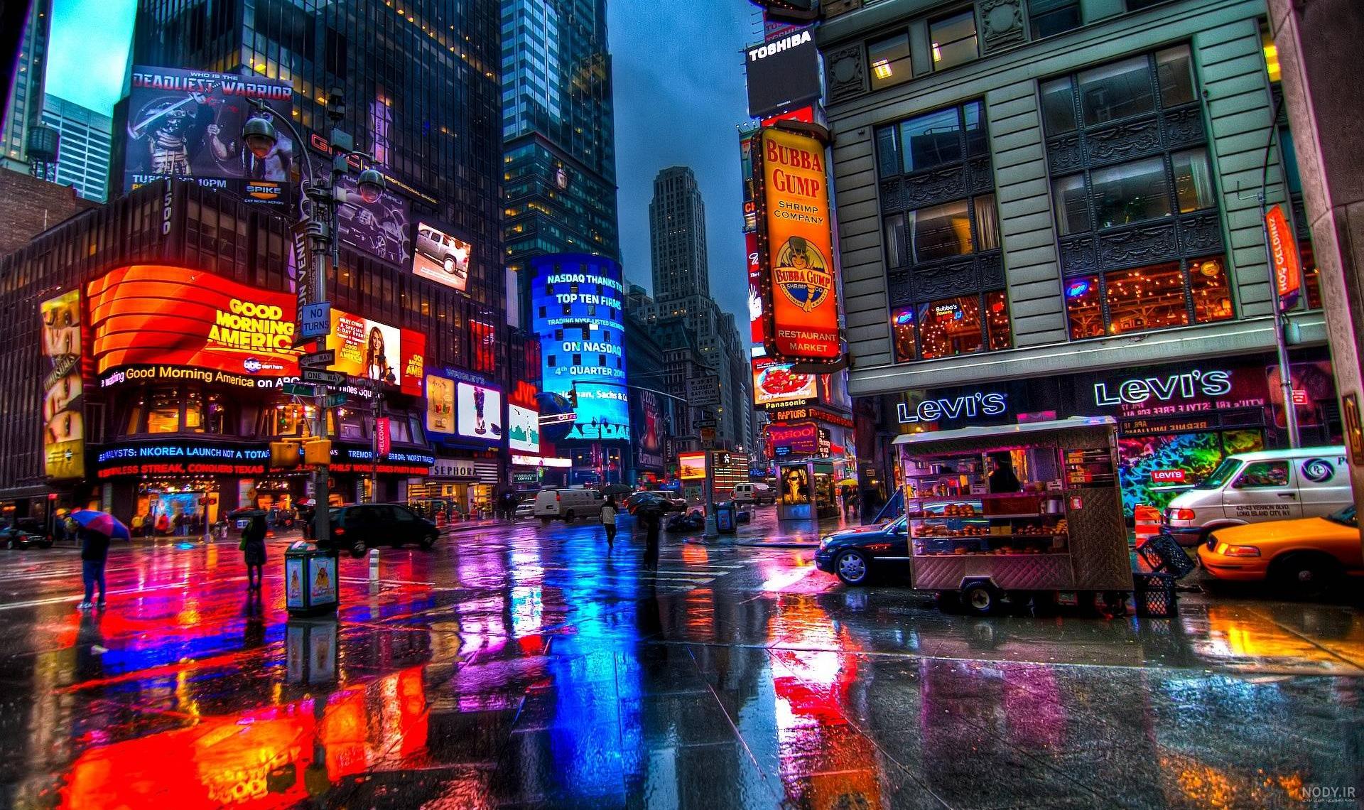 دانلود عکس شهر نیویورک در شب
