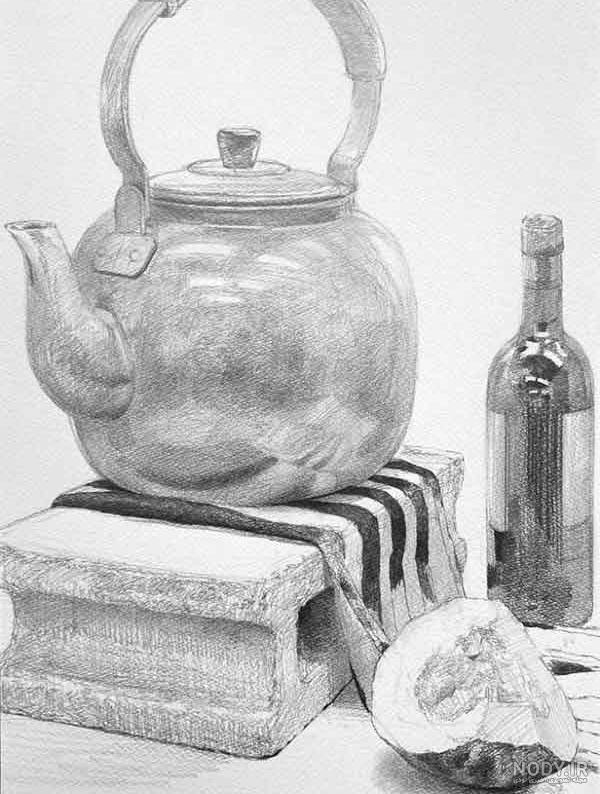 طرح نقاشی پرنده با مداد سیاه ۱۴۰۰ - عکس نودی