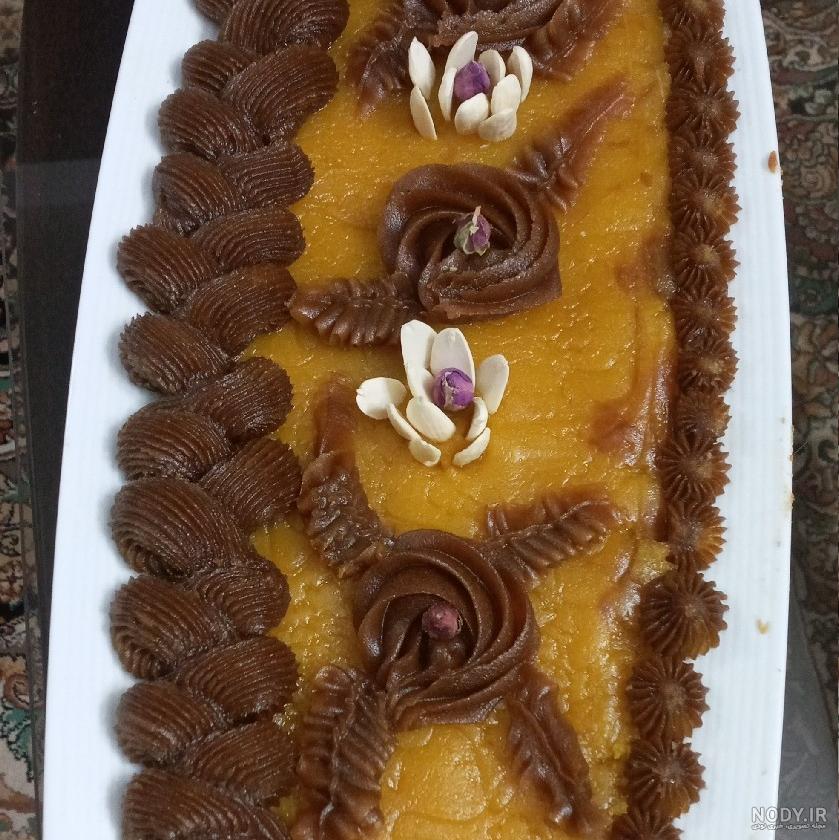 طرز تهیه حلوا زعفرانی با آرد سفید – خوشمزه و مجلسی - کتاب کاله