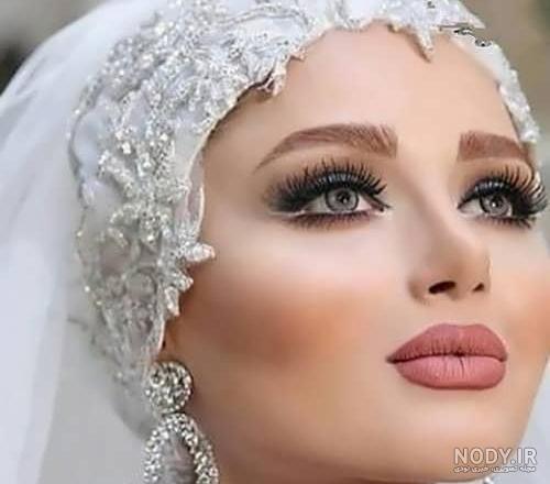 عکس با حجاب عروس و داماد