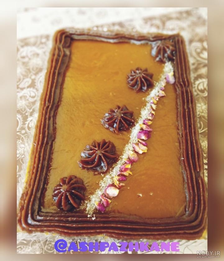 عکس حلوا زعفرانی مجلسی
