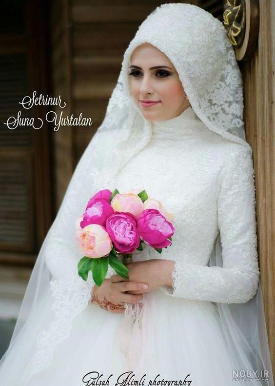عکس عروس با حجاب