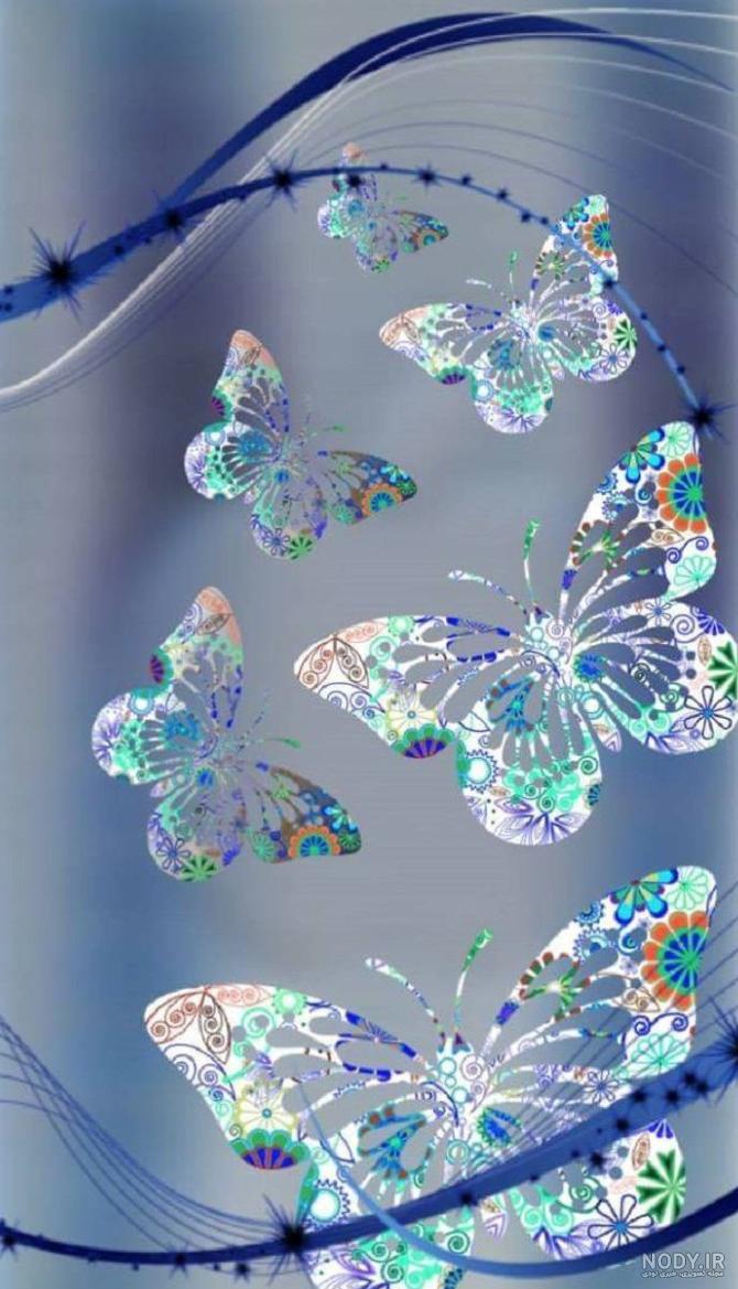 عکس پروانه برای پس زمینه گوشی