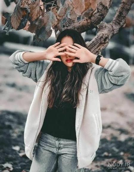 ژست عکاسی دخترانه شاخ ۱۴۰۰ - عکس نودی