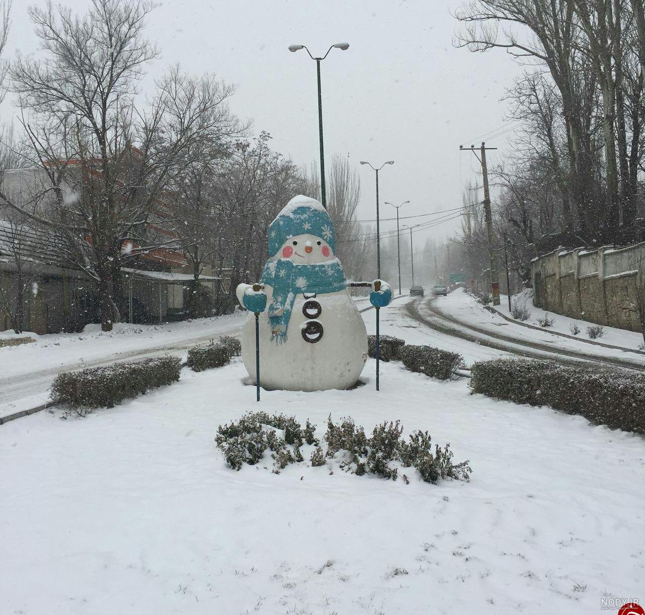 عکس برف همدان