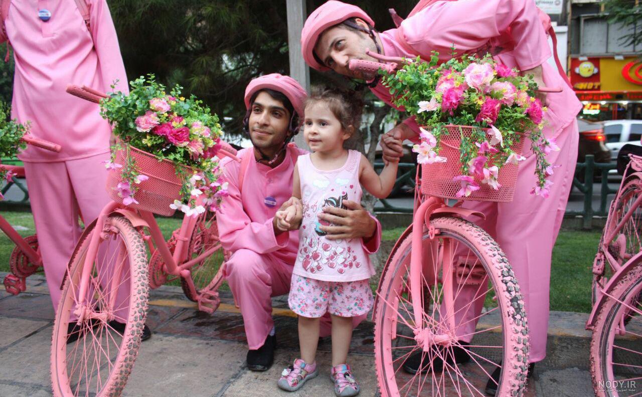 عکس چراغ رنگی دوچرخه