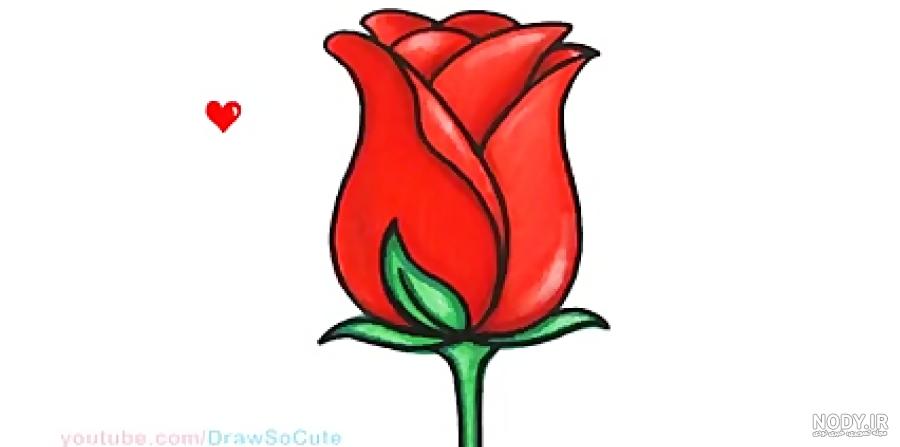 عکس نقاشی ساده و زیبا گل