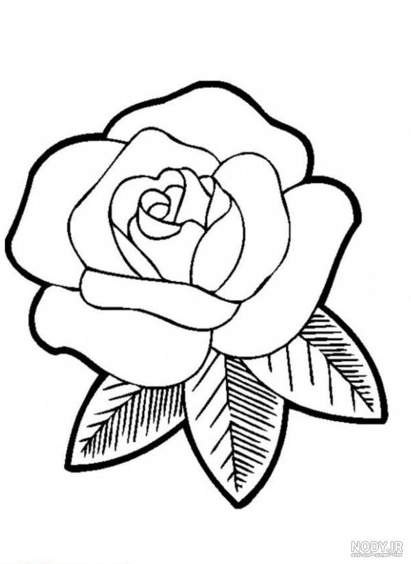 نقاشی ساده و زیبا پسرانه گل