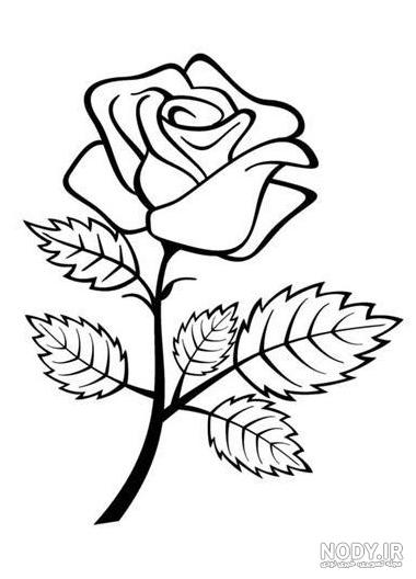 نقاشی ساده زیبا گل