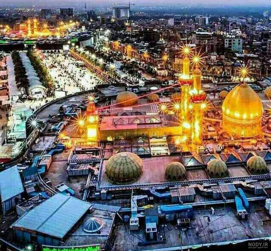 نقاشی سیاه قلم حرم امام حسین ️ [ بهترین تصاویر ]