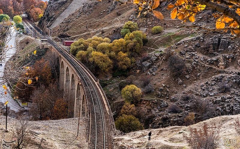 پاییز در راه‌آهن بیشه لرستان + عکس