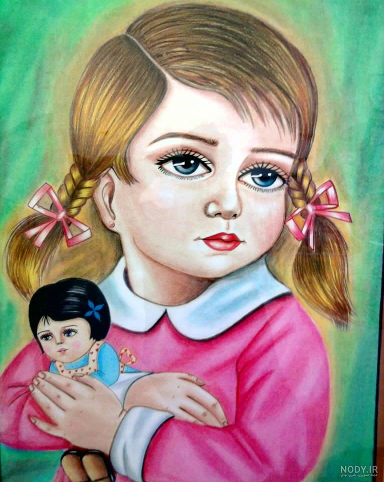 آموزش نقاشی با مداد رنگی - طراحی Vanellope آموزش نقاشی با مداد رنگی - طراحی Vanellope