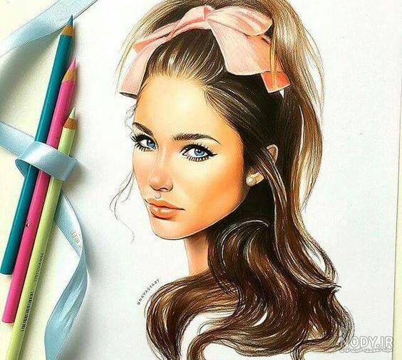 آموزش نقاشی با مداد رنگی - طراحی Vanellope آموزش نقاشی با مداد رنگی - طراحی Vanellope