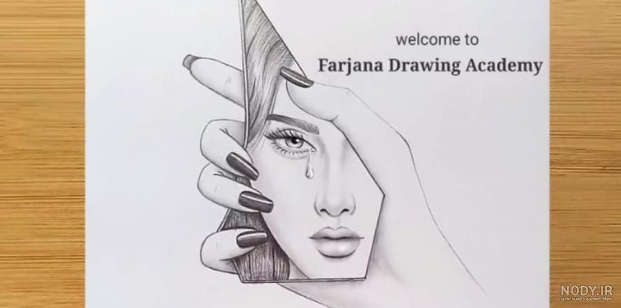 عکس نقاشی دختر رنگی