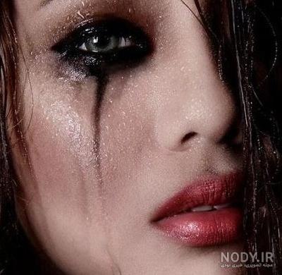 عکس چشم دختر گریه