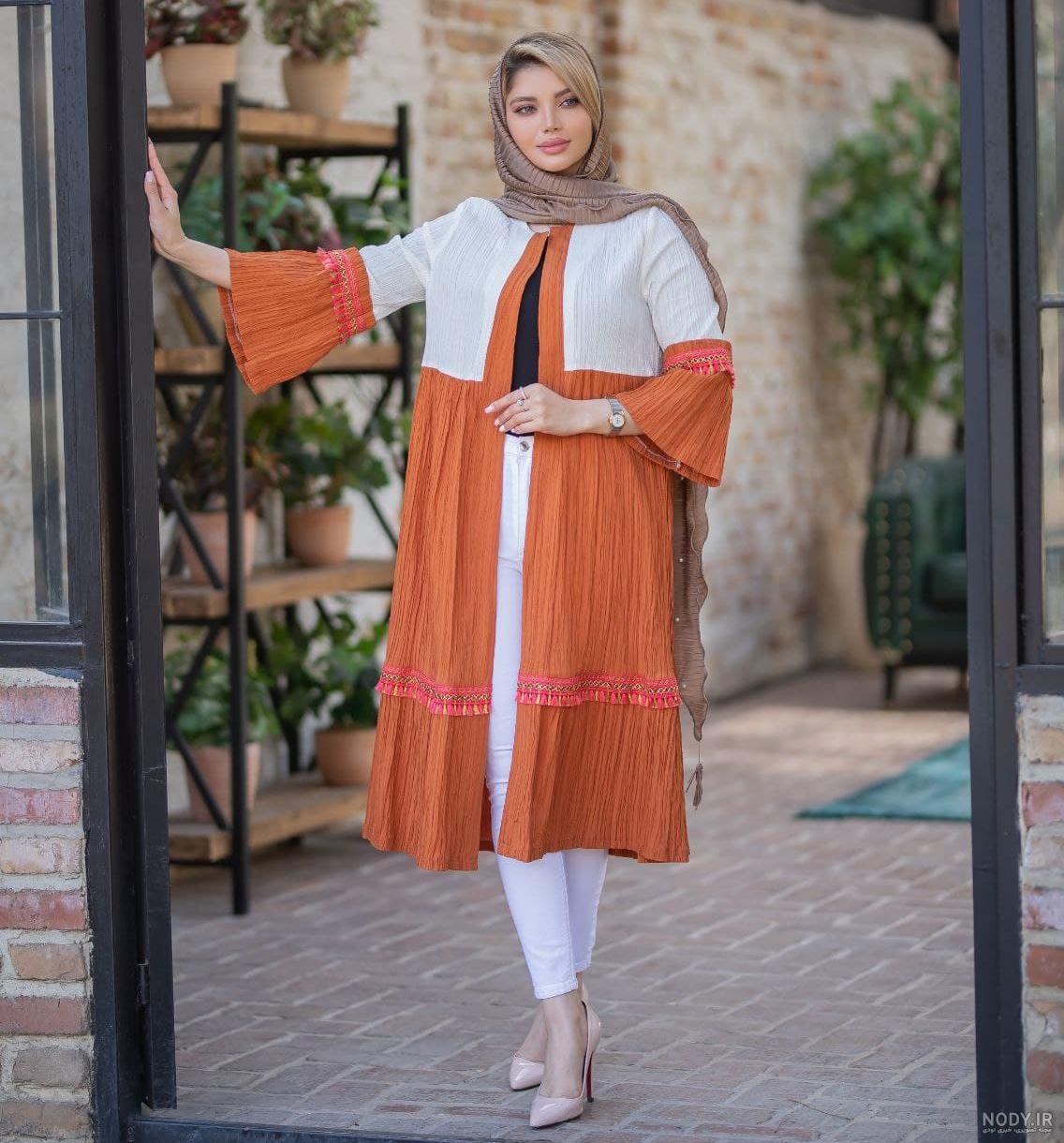 مدل مانتو بلند رنگی مدل مانتو بلند رنگی