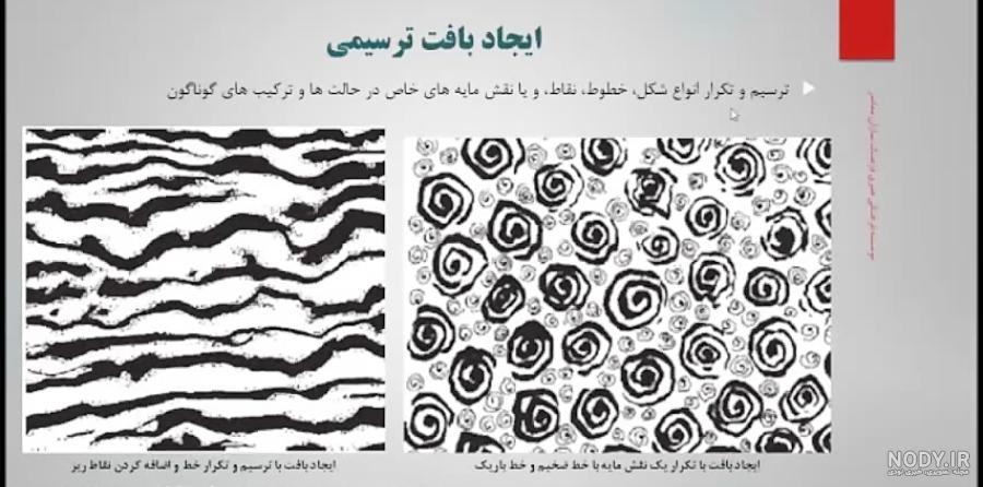 ترسیم نقاشی های زیبا و خلاقانه بافت بصری – 28آذرماه – دبستان دخترانه – سرخس ترسیم نقاشی های زیبا و خلاقانه بافت بصری – 28آذرماه – دبستان دخترانه – سرخس