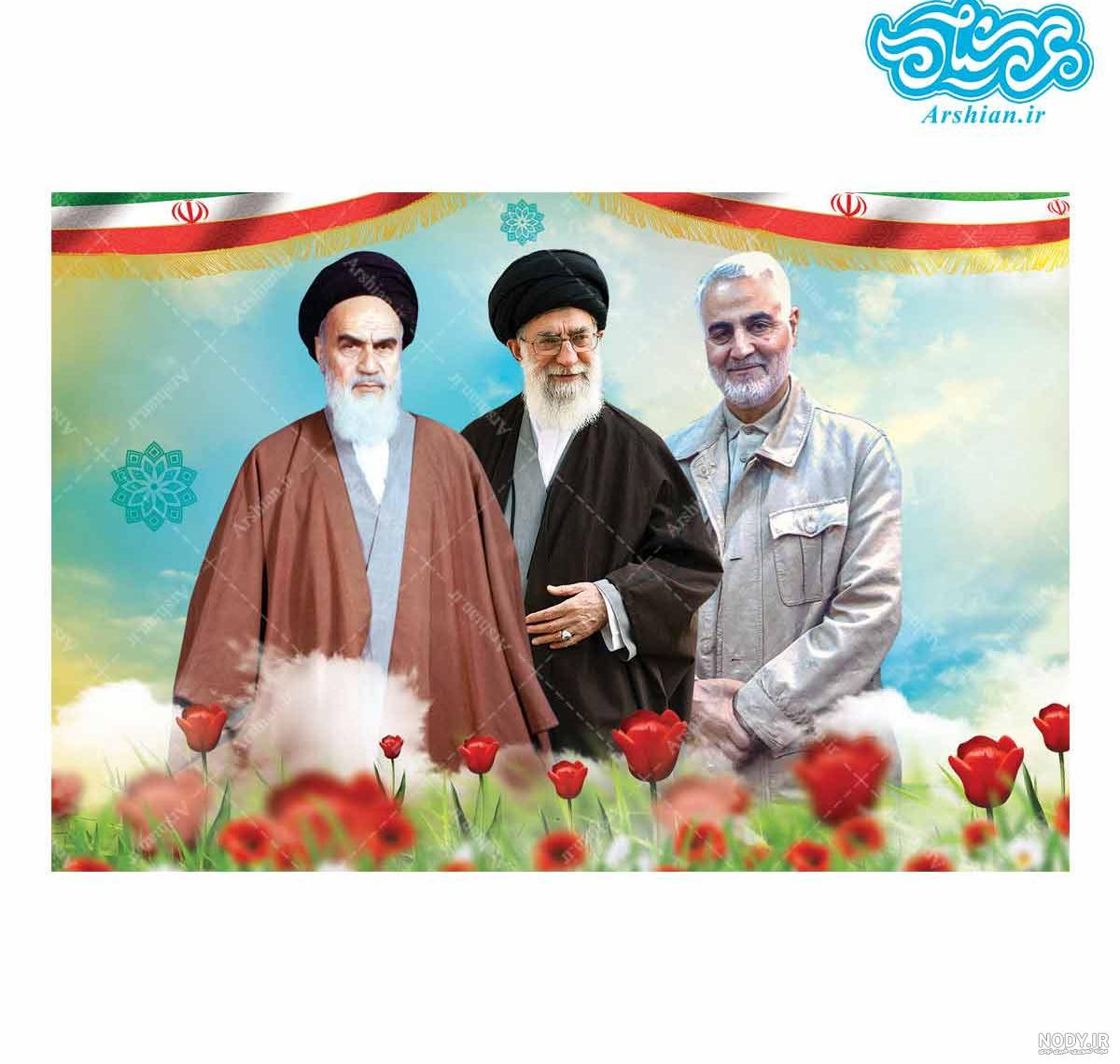 حاج قاسم سلیمانی » 📸 والپیپر | تصویری از رهبر معظم انقلاب و حاج ...