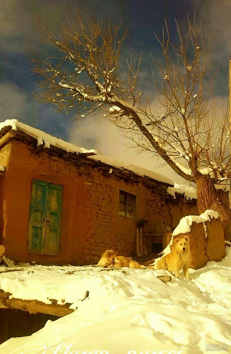 عکس برف در روستا - عکس نودی عکس برف در روستا - عکس نودی