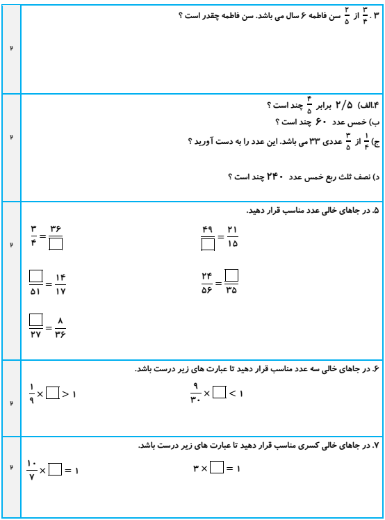 عکس ضرب کسرها کلاس پنجم عکس ضرب کسرها کلاس پنجم