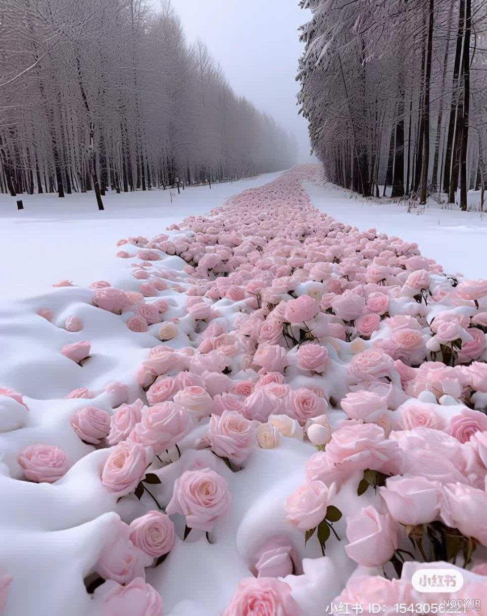 عکس گل زمستانی برای پروفایل
