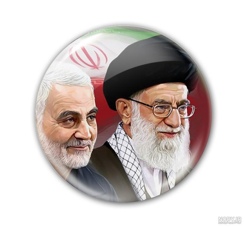 پرچم و کتیبه حاج قاسم و رهبری - گنج صادق
