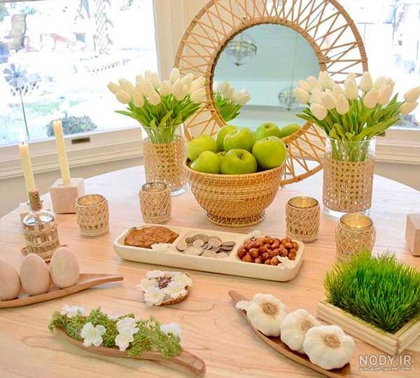 بیش از 70 ایده چیدمان و تزیین سفره هفت سین ۱۴۰۳ - اینفینیتی