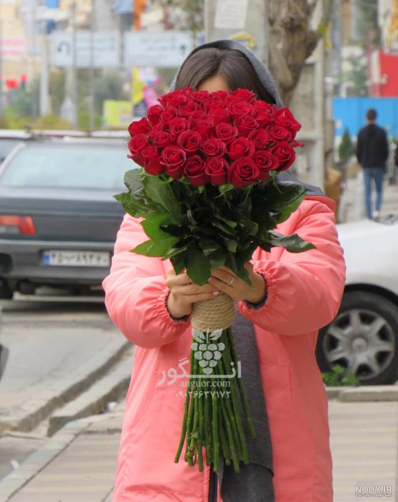 عکس دسته گل رز