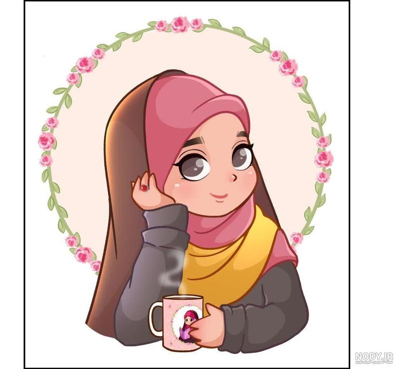 عکس یک دختر با حجاب نقاشی عکس یک دختر با حجاب نقاشی