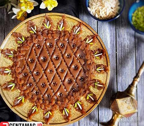 63 مدل تزیین حلوا مجلسی و شیک با ماسوره، چنگال و قالب برای مراسم ختم