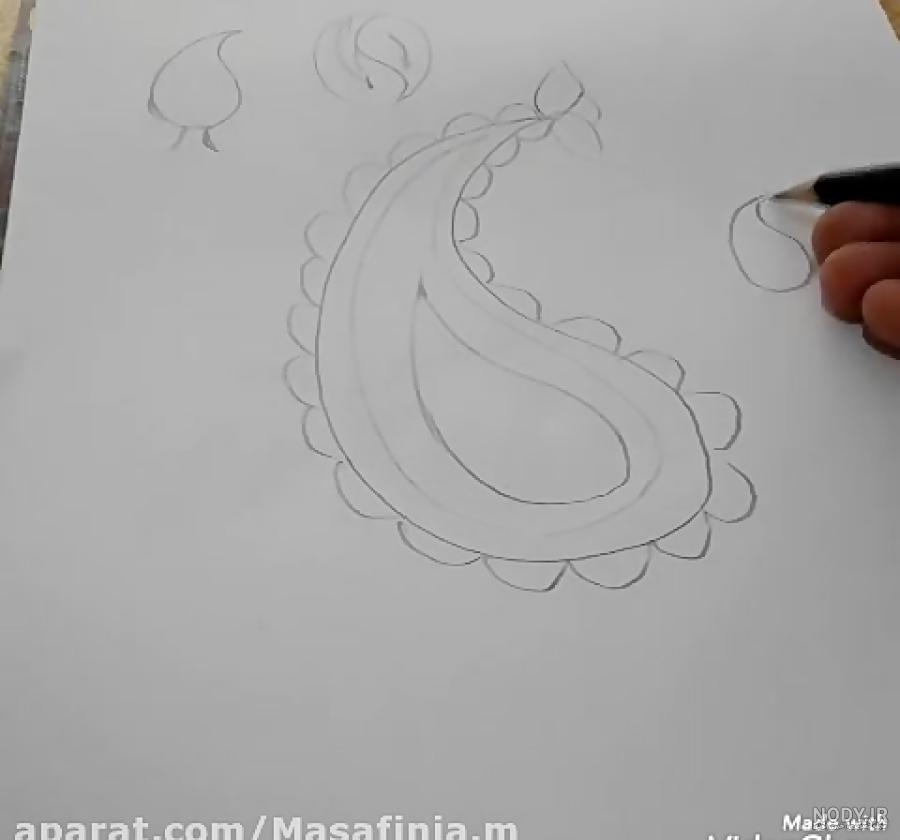 آموزش رسم بته و جقه و نقوش ماندلا،پارت ۲،نقاشی، نقاشی دبستان ،طلوع سبز