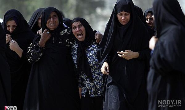 خاکسپاری کشته شدگان زلزله در شهرستان شنبه + تصاوير