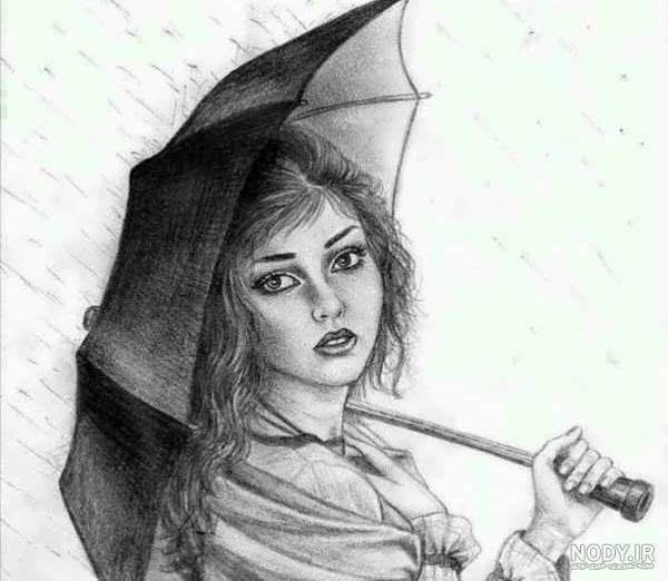 عکس نقاشی دختر طراحی ️ [ بهترین تصاویر ]