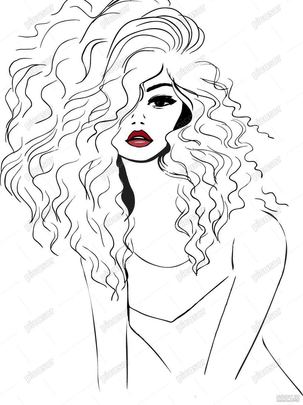 عکس نقاشی دخترونه باحال ️ [ بهترین تصاویر ]