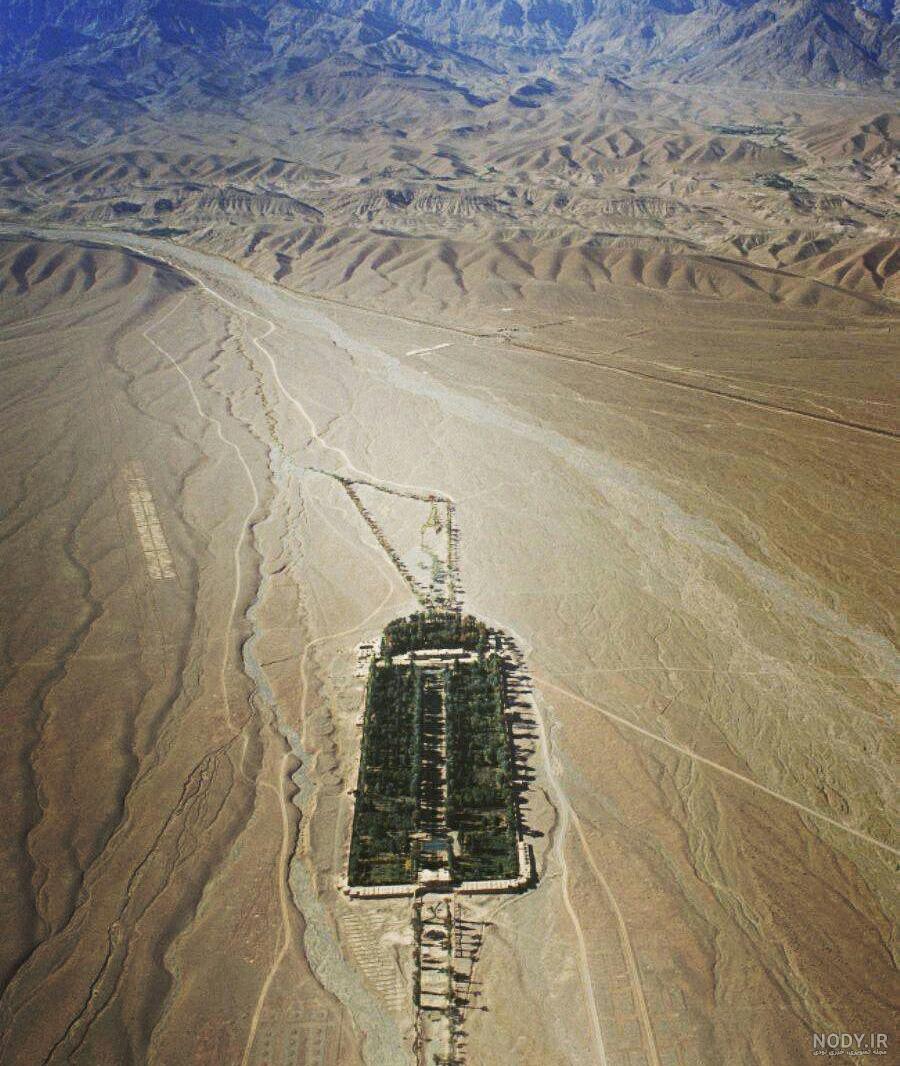 عکس هوایی باغ شازده ماهان