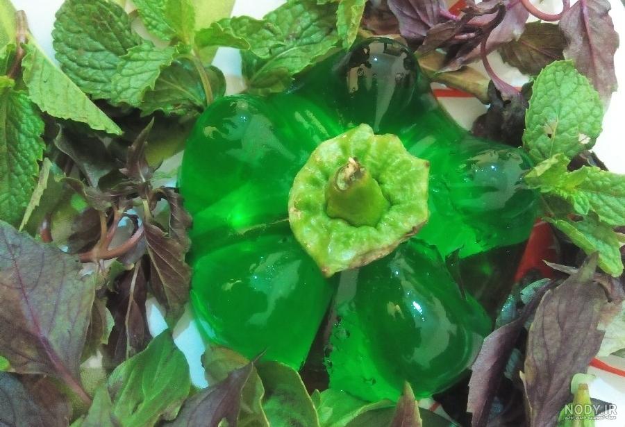 عکس ژله فلفل دلمه ای عکس ژله فلفل دلمه ای