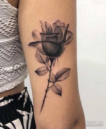 طرح تاتو گل برای دست